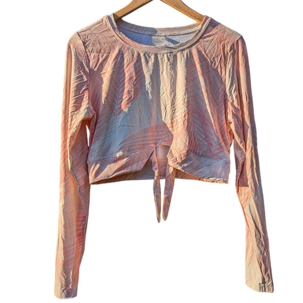 Conservative Preppy Modest Yoga Top Girly Pink Beach Long Sleeve Calia L Country
